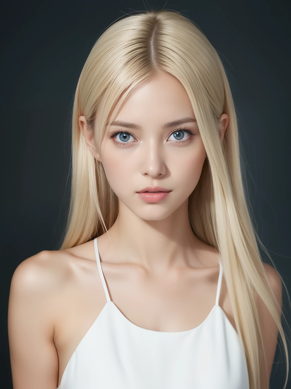 Beautiful woman in fantastic space, Tight micro dress white and gold color, 98k, {{masutepiece}}, Best Quality, High quality:1.4), {{[[front look}}, eye_Contact,Pose for multiple photos)]], Very Clean Face, And very pretty eyes, Cute Images, Cute Images, {{A half body}}, {{{{{{{{Long legs}}}}}}}}, {{{{Slim sexy body}}}}, {{{{{{Tall Woman}}}}}}, {{Height 177 cm}}, Solo, Beautiful, lovely, Adorable, pale skin, {{18-year-old German girl}}, Beautiful German girl with platinum blonde hair color with blue or green eyes), Young german girl in Scandinavia, {{{{{{{{{{Half Girl}}}}}}}}}}, {{{{{{{{{{high_heels}}}}}}}}}},