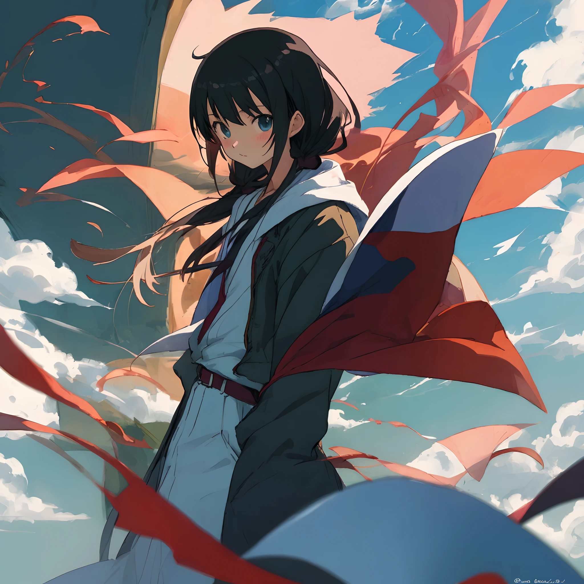 Anime style Man's daughter
