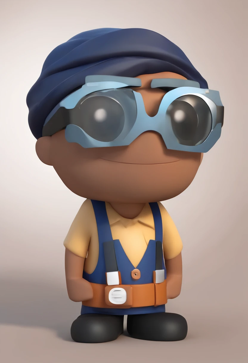 Personaje de dibujos animados de un hombre con gafas negras y una camisa azul, Un personaje animado, stylized character, Rendering animation styles, 3D estilizado, Arnold Maya render, 3D render estilizado, Toon renderizar keyshot, Personaje 3D, Personaje 3D, Renderizado 3D estilizado, Renderizado de 3 caracteres D, Personaje de dibujos animados, Personaje de primer plano, Pose del personaje, (estilo pixar) (Pieza maestra:1.2) (Bokeh) (La mejor calidad) (Piel detallada) (Textura detallada) (8k) (arcilla) (cinematic lighting) (foco nítido，Se sienta y ahueca la parte superior del cuerpo
