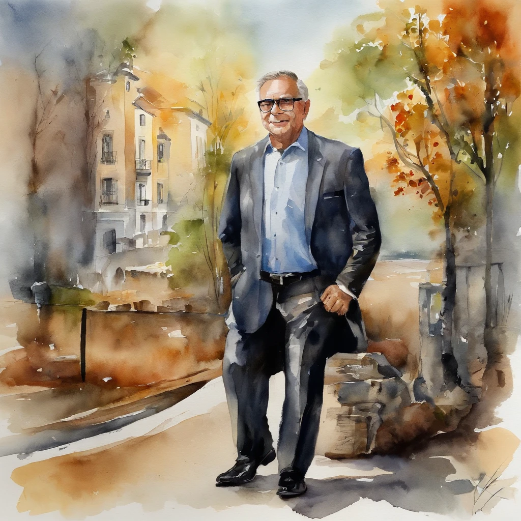 (masterpiece:1.2, Highest quality),(Super detailed:1.2),8K,wallpaper,(Watercolor),Middle-aged man painting,(Keanu Reeves walking with a beagle),whole body,John Wick style,front,Black jacket,White shirt,Black tie.Detailed face,,Cool guy