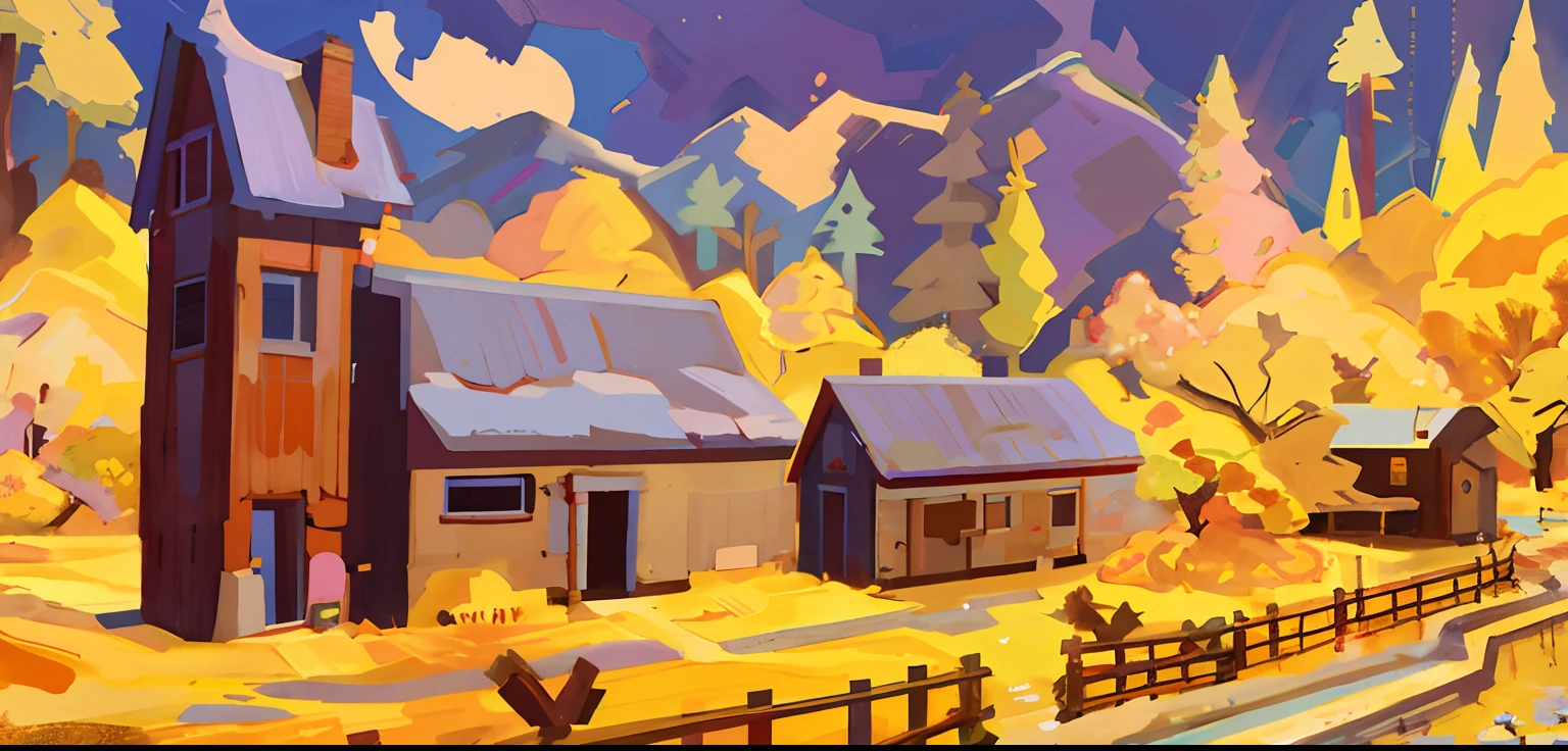 The background is a college campus, jen bartel, author：Craig Thompson, vibrant gouache painting scenery, Stylized digital illustration, warm color scheme art rendition, A digital painting, author：Hamish MacDonald, Farm, author：Michael Suterfin, Detailed digital painting, in style of digital illustration, author：Echo Chernik, landscape artwork，University campus scenery，Cherry blossom avenue，a soft and delicate color palette，shades of pink, white,  a harmonious and serene atmosphere，the clusters of flowers，sunlight filtering through the cherry blossom trees， impressionism,Flat wind