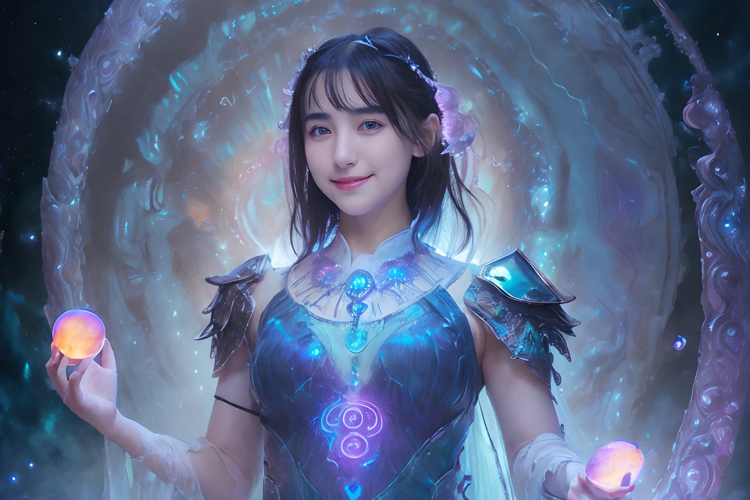 (Two beautiful teenage italian girls:1.6), Close friends, (They are hugging each other:1.2), Kiss her cheek or chest,(Detailed iridescent bodysuit with beautiful fractal or marble design:1.5)Incredible and spectacular scenes, ((High quality)), ((Detailed)), ((Fantasy)), Blue Plasma Brain, Green Plasma Body, Vulgarity, beutiful breast, obscenity, (Lewd smile:1.2), coarse, Obscene, mean, (raunchy:1.2), (Immoral:1.2), Lachish, (small breasts with beautiful raised pink areolas:1.5), (Cameltoe), (Expression of ecstasy:1.2), Photorealistic, Official art, unity 8k wall paper, 8K Portrait, Best Quality, Very high resolution, (Incredibly beautiful nature background:1.6), (18 years old:1.5), (Sexy and glamorous:1.1), (A coquettish expression:1.6), (seductively smiling:1.6), (Full body), (erotic posing:1.6), (Model Posing:1.6), Beautiful seductive face, Portrait, (Thick eyebrows:1.4), (Big scarlet eyes:1.2), Beautiful eyes with fine symmetry, (Ultra detailed eyes:1.4), (High resolution blue eyes:1.1), Intimate face, (ultra detailed skin texture:1.4), White skin, pale skin, Perfect Anatomy, Thin, (Beautiful toned body:1.5), Hair Bow, (Moist skin:1.2), full of sweat, No makeup, (dark circles:1.1), Good anatomy, Focus Face, good-looking, (Emilia Clark:0.6) (Emma watson:0.3),(Jennifer Connelly:0.4), (sensual face:1.5), Elegant face, Nice, Dolce, (Around her neck is a simple necklace of exquisite workmanship), (Bioluminescence with brilliant brilliance:1.4), (Luminous magic circle:1.5), Ruins of an ancient castle, Shining majestic cloud masses and sky, lightning bolt, Epic Realistic, (Greg Rutkowski:0.8), (teal and orange:0.4), (Art Station:1.5), Cinematic, (nffsw:1.5), Hyper Detailed, Dramatic light, (Intricate details:1.1), Beautiful black hair, (Wearing a gauntlet with a dense and very beautiful design decorated with jewels:1.1), small chest