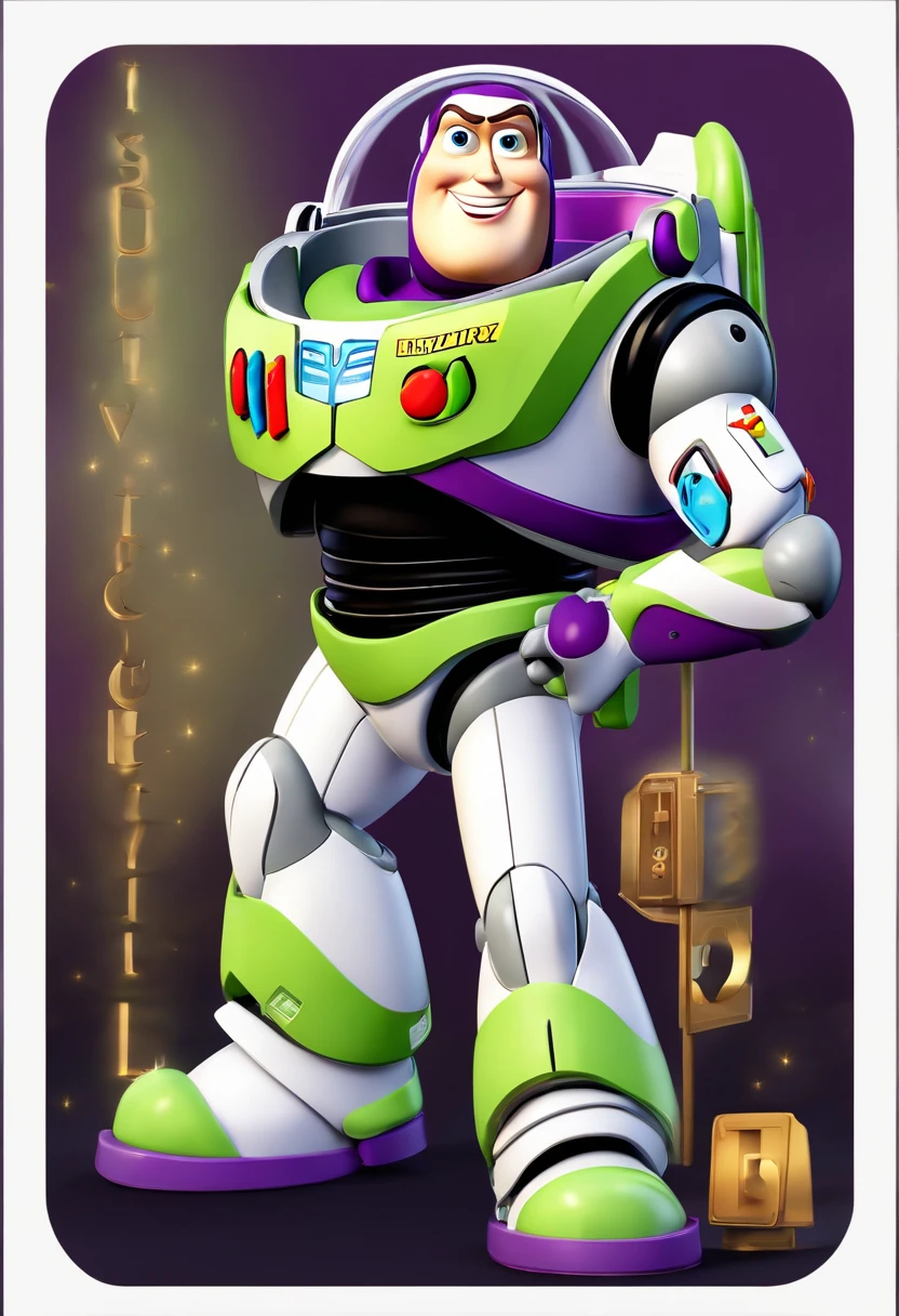 Buzz Lightyear com placa Content Management