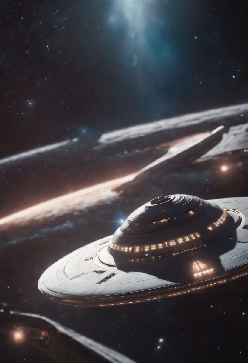a star trek style spaceship