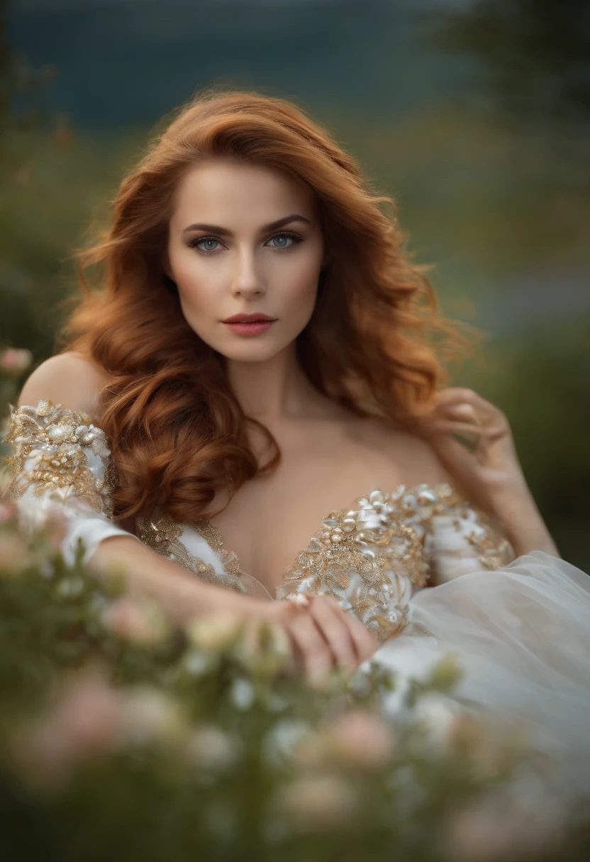 une belle fille sexy ne portant rien sur elle au dessus