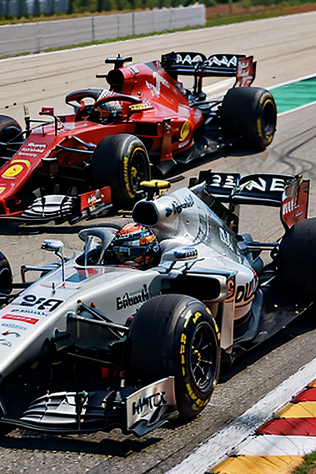 "Create an engaging YouTube banner image that celebrates the world of Formula 1 racing and showcases the excitement of F1 drivers. Your design should capture the essence of speed, competition, and the thrill of Formula 1. Here are some key elements to include in the banner:
F1 Drivers: Feature prominent images or illustrations of current or iconic Formula 1 drivers in dynamic racing poses. Ensure they are easily recognizable and capture their passion for the sport.
Speed and Action: Incorporate visual elements that convey a sense of speed and action, such as motion blur, racing tracks, or checkered flags. Make the drivers appear as if they are in the heat of competition.
F1 Logos: Include official Formula 1 logos, such as the Formula 1 logo, team logos, or Grand Prix logos, to establish the F1 theme.
Channel Name: Display your YouTube channel name prominently within the banner. Use a bold and easily readable font that complements the overall design.
Color Scheme: Utilize a color scheme associated with Formula 1, such as shades of red, black, white, or the colors of popular racing teams (e.g., Ferrari red, McLaren orange).
Consistency: Ensure that the banner maintains consistency with the overall branding and style of your YouTube channel.
High Resolution: Create the banner in a high-resolution format to ensure it looks crisp and professional on different devices and screen sizes.
Composition: Pay attention to the composition and balance of elements, making sure the banner is visually appealing and not cluttered.
Feel free to get creative and add any additional elements that you think would make the banner stand out and represent the excitement of Formula 1 racing. Keep in mind that the banner should be visually appealing and engaging to potential viewers and subscribers of your YouTube channel."