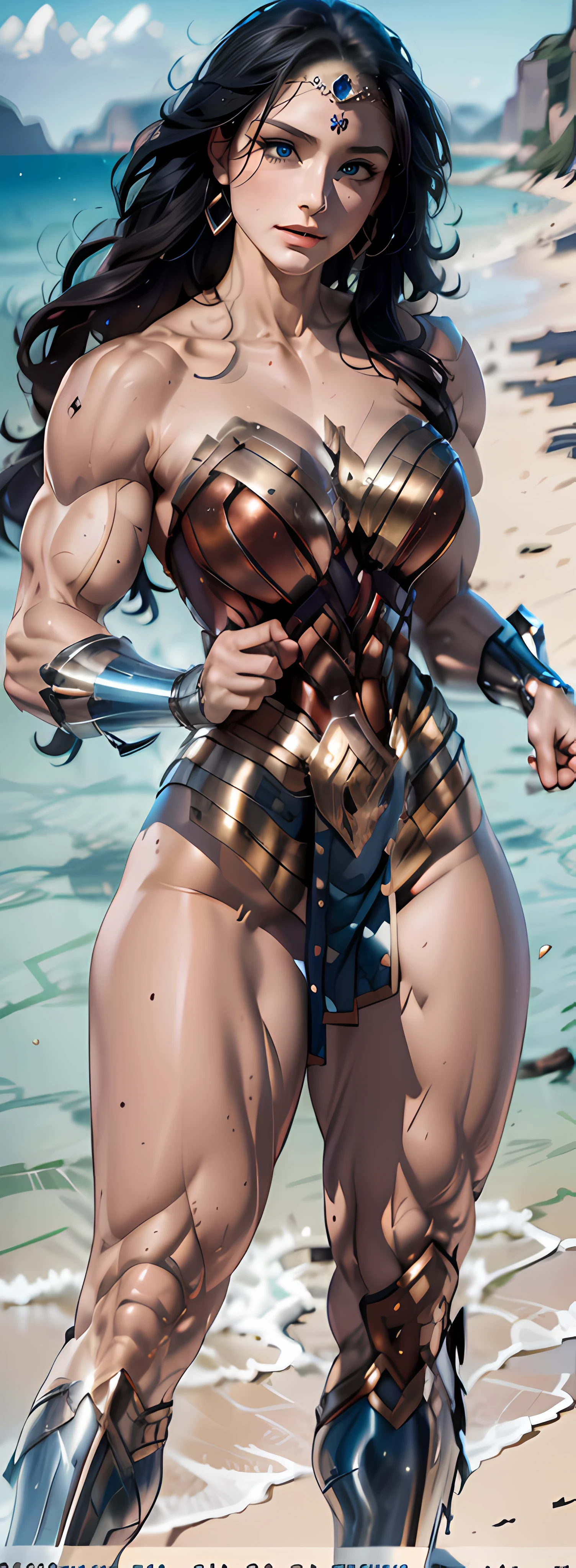 Asgard, Valkyries, mulher cavaleiro, Anatomia correta,epic fantasy digital art,tmasterpiece,8k,high-definition resolution,desenho detalhado,Qulidade Superior,, Epic composition, (((huge muscles)))