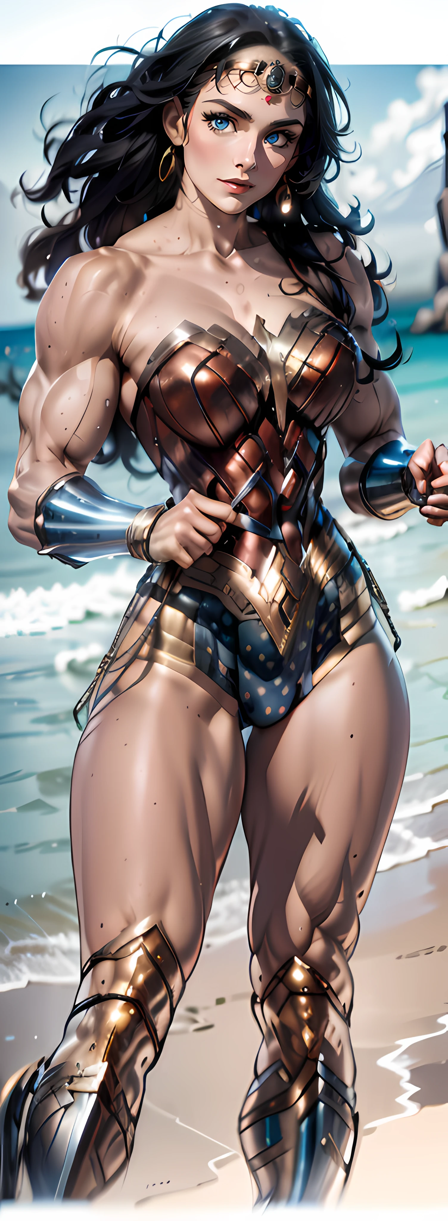 Asgard, Valkyries, mulher cavaleiro, Anatomia correta,epic fantasy digital art,tmasterpiece,8k,high-definition resolution,desenho detalhado,Qulidade Superior,, Epic composition, (((huge muscles)))