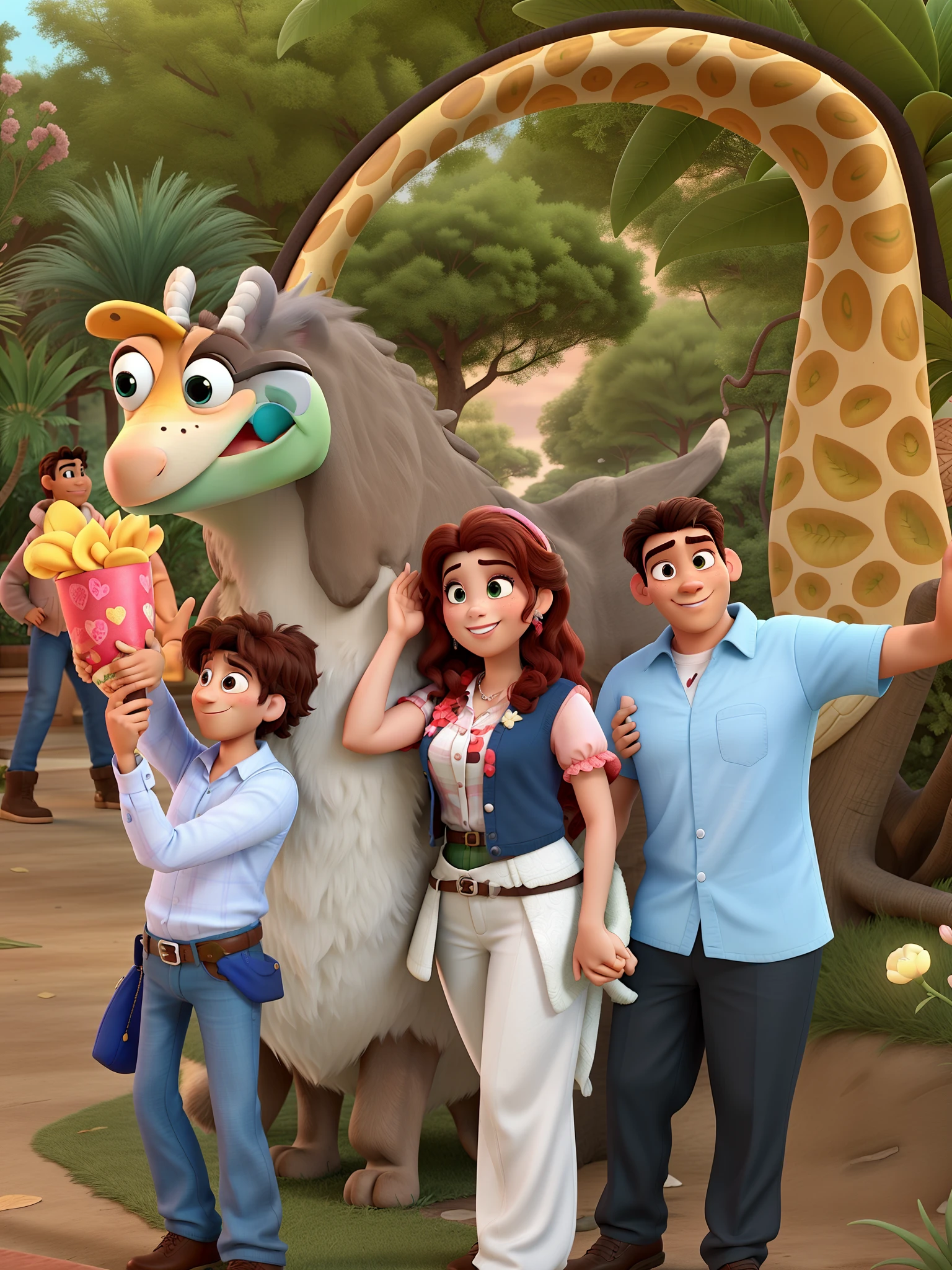romantic couple, igual aos filmes Disney Pixar