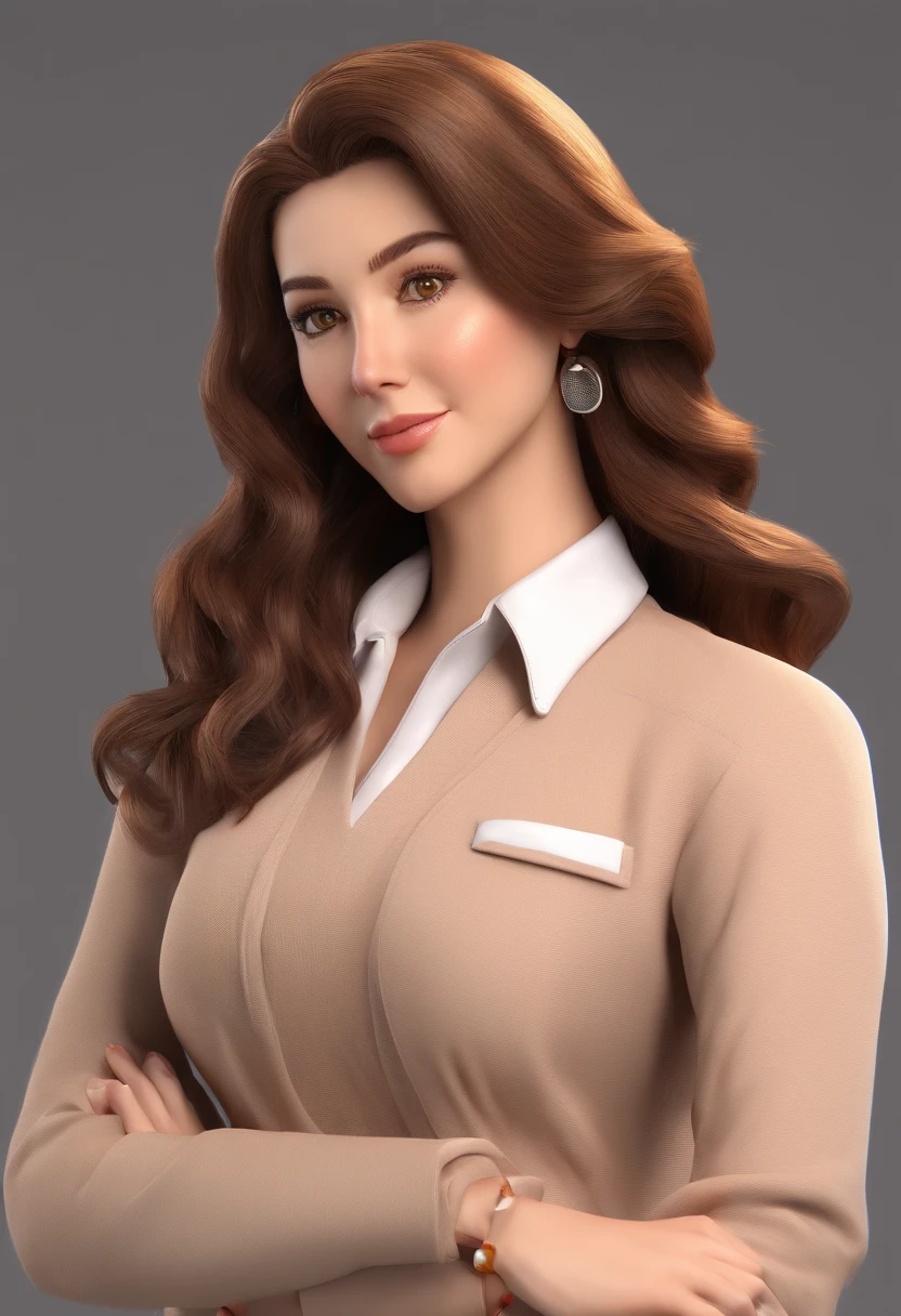 female, brown hair, curly, teacher, brown eyes, office, mature women, long hair, 90's anime