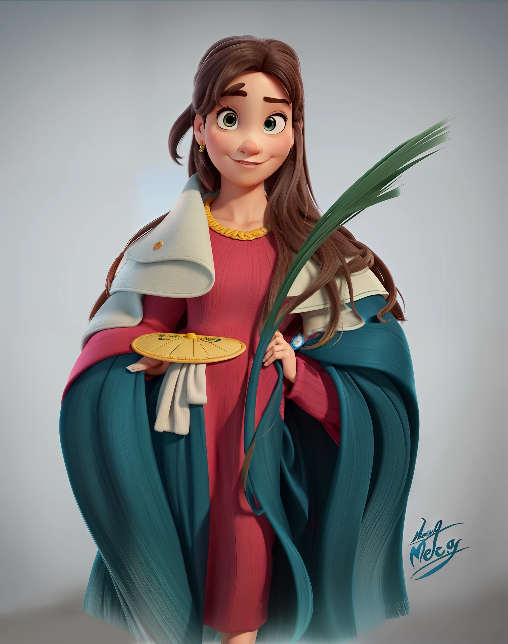 Uma mulher estilo disney pixar, alta qualidade, melhor qualidade