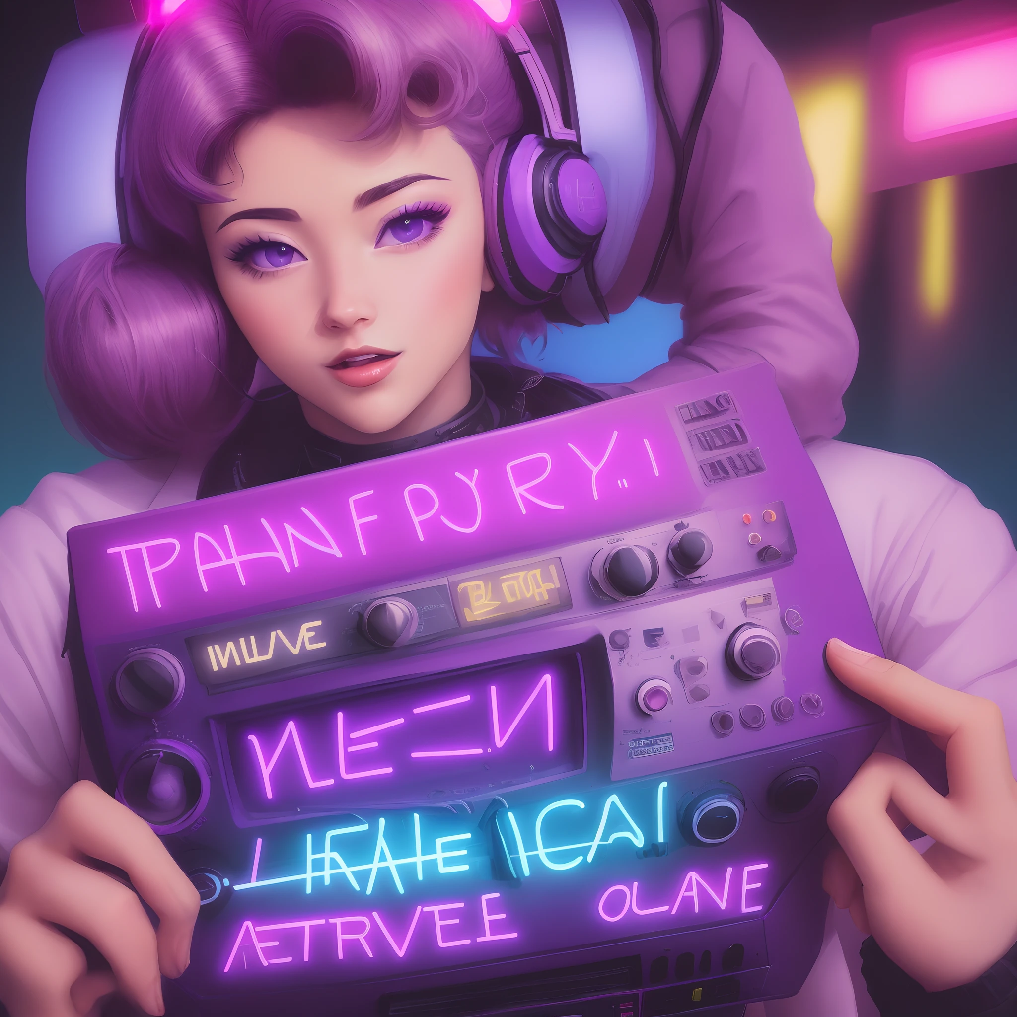 ItzRandyB purple retrowave