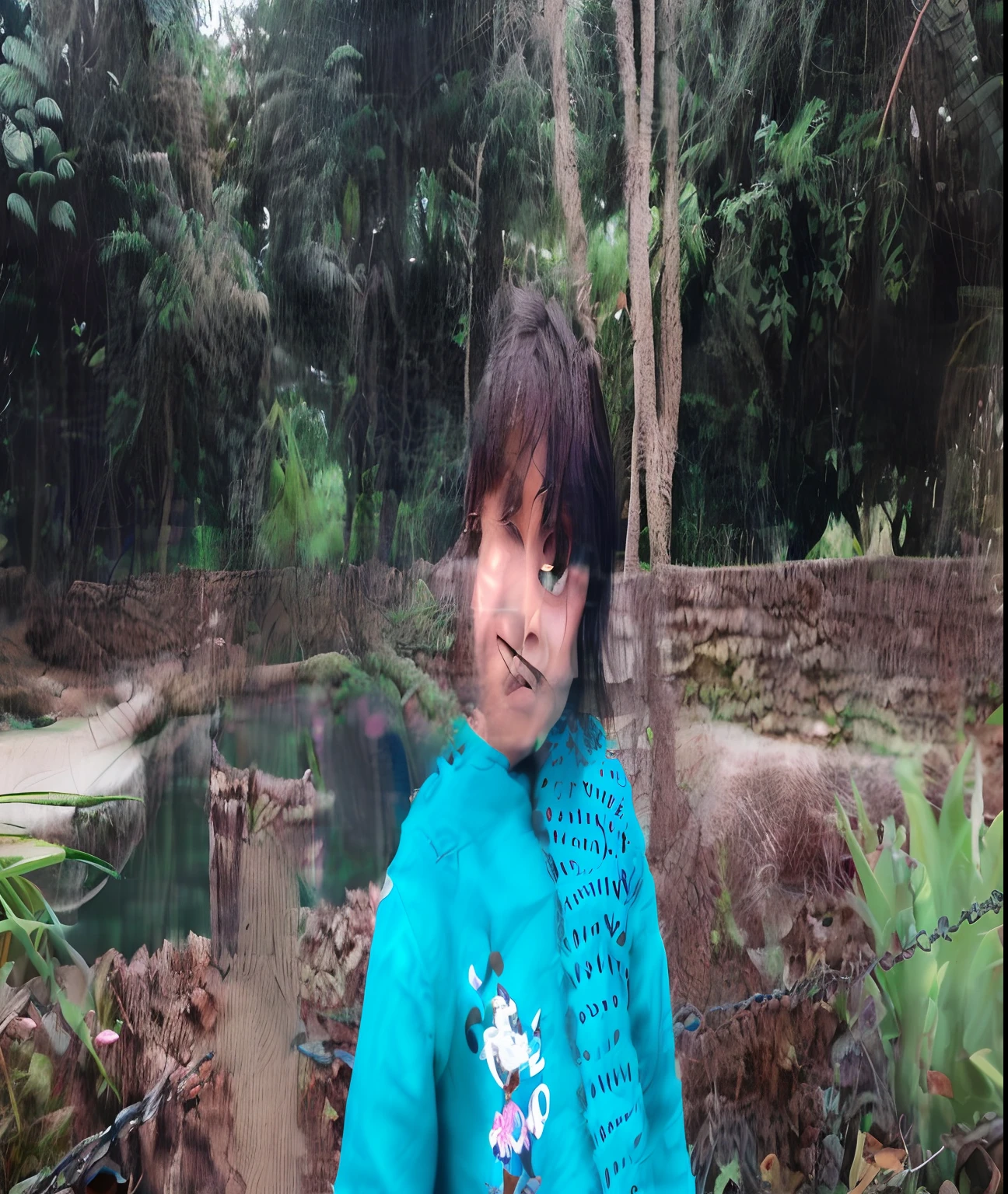 Smart little indian girl, criativa, that fights Karate.