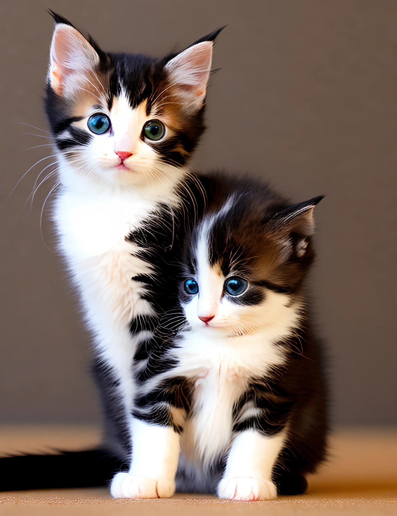 Disney style animated tortoiseshell color kitten title mochi