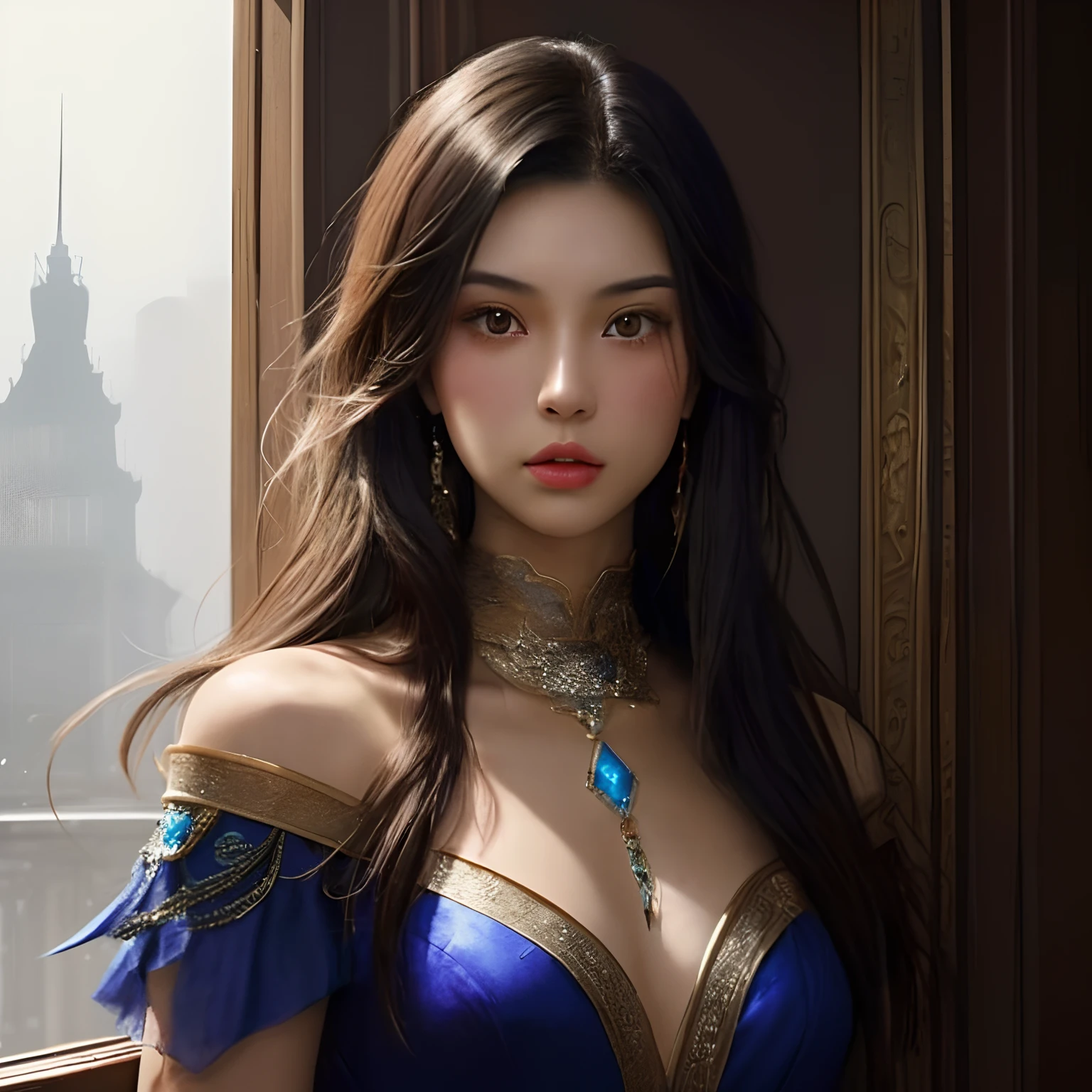 A Chinese-British mixed-race girl，best qualtiy