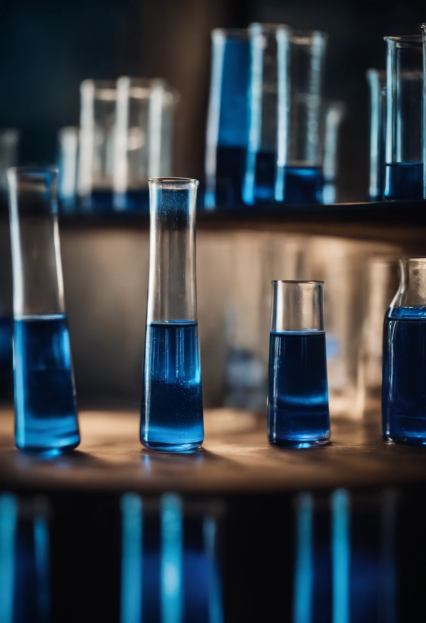 test tubes,Blue potion,medicament