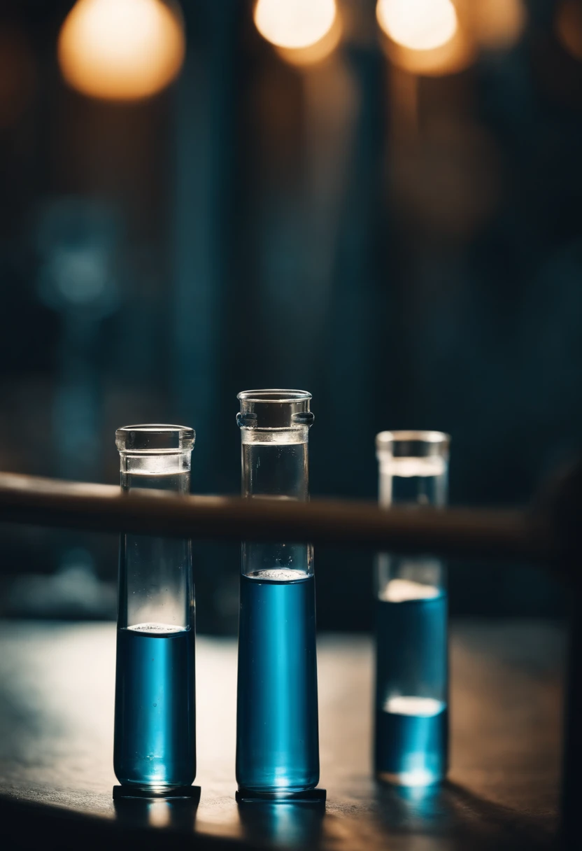 test tubes，Blue potion，medicament