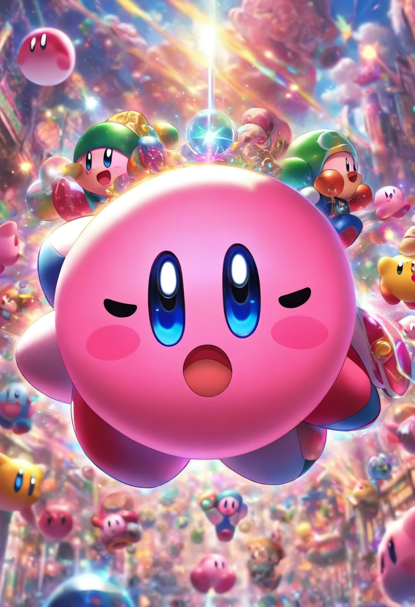 kirby tiene un auricular,the highest picture quality,Cinematic Texture,Una obra maestra,tmasterpiece,horizontal, fondos de pantallak