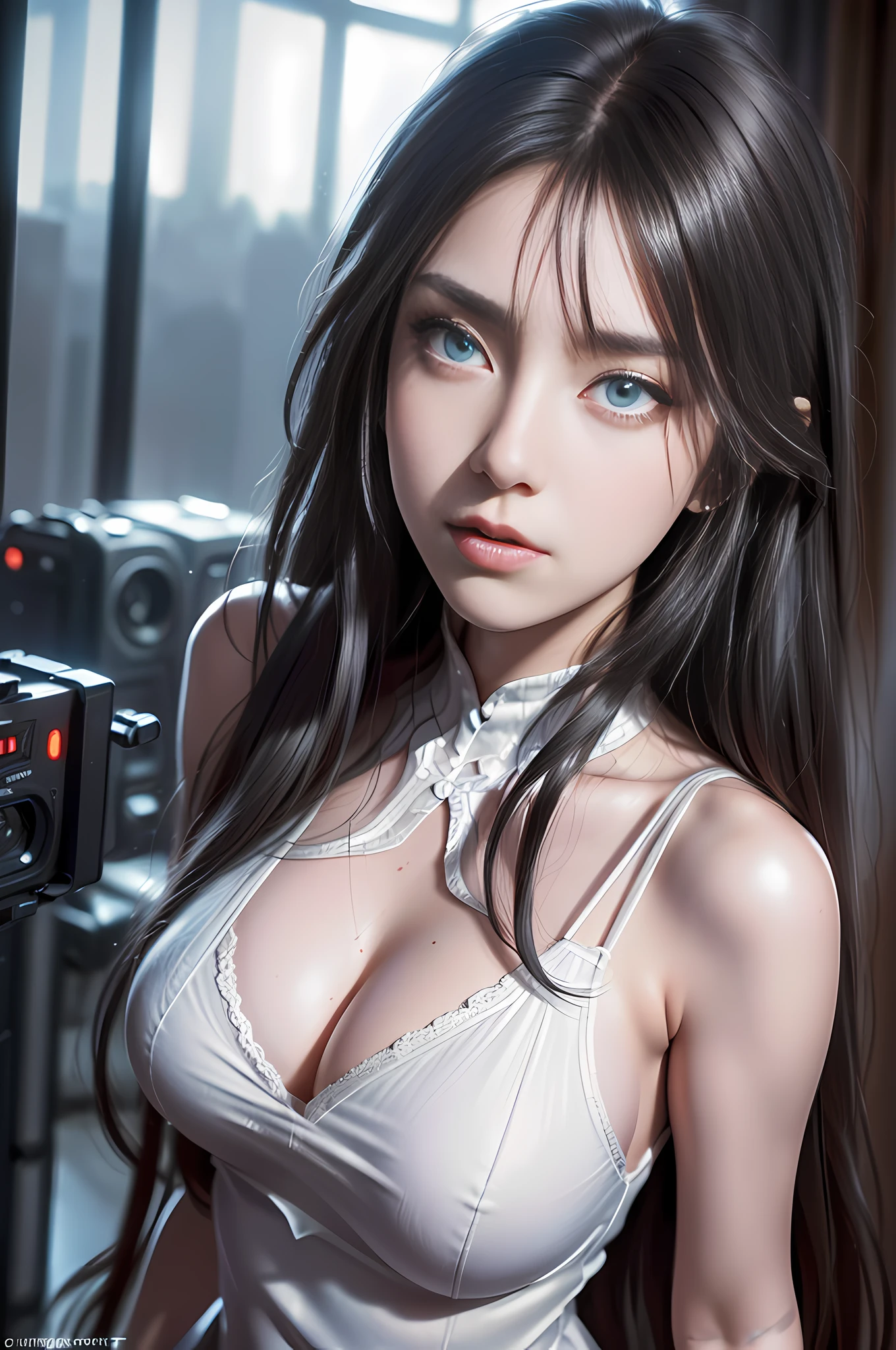 (1girl:1.3), Solo, (((Very detailed face)))), ((Very detailed eyes and face)))), Beautiful detail eyes, Body parts__, Official art, Unified 8k wallpaper, Super detailed, beautiful and beautiful, beautiful, masterpiece, best quality, original, masterpiece, super fine photo, best quality, super high resolution, realistic realism, sunlight, full body portrait, amazing beauty, dynamic pose, delicate face, vibrant eyes, (from the front), She wears Spider-Man suit, red and black color scheme, spider, very detailed city roof background, rooftop, overlooking the city, detailed face, detailed complex busy background, messy, gorgeous, milky white, highly detailed skin, realistic skin details, visible pores, clear focus, volumetric fog, 8k uhd, DSLR, high quality, film grain, fair skin, photo realism, lomography, futuristic dystopian megalopolis, translucent