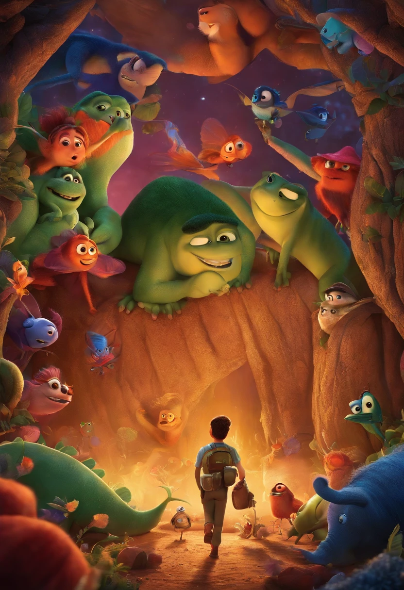 Poster estilo pixar