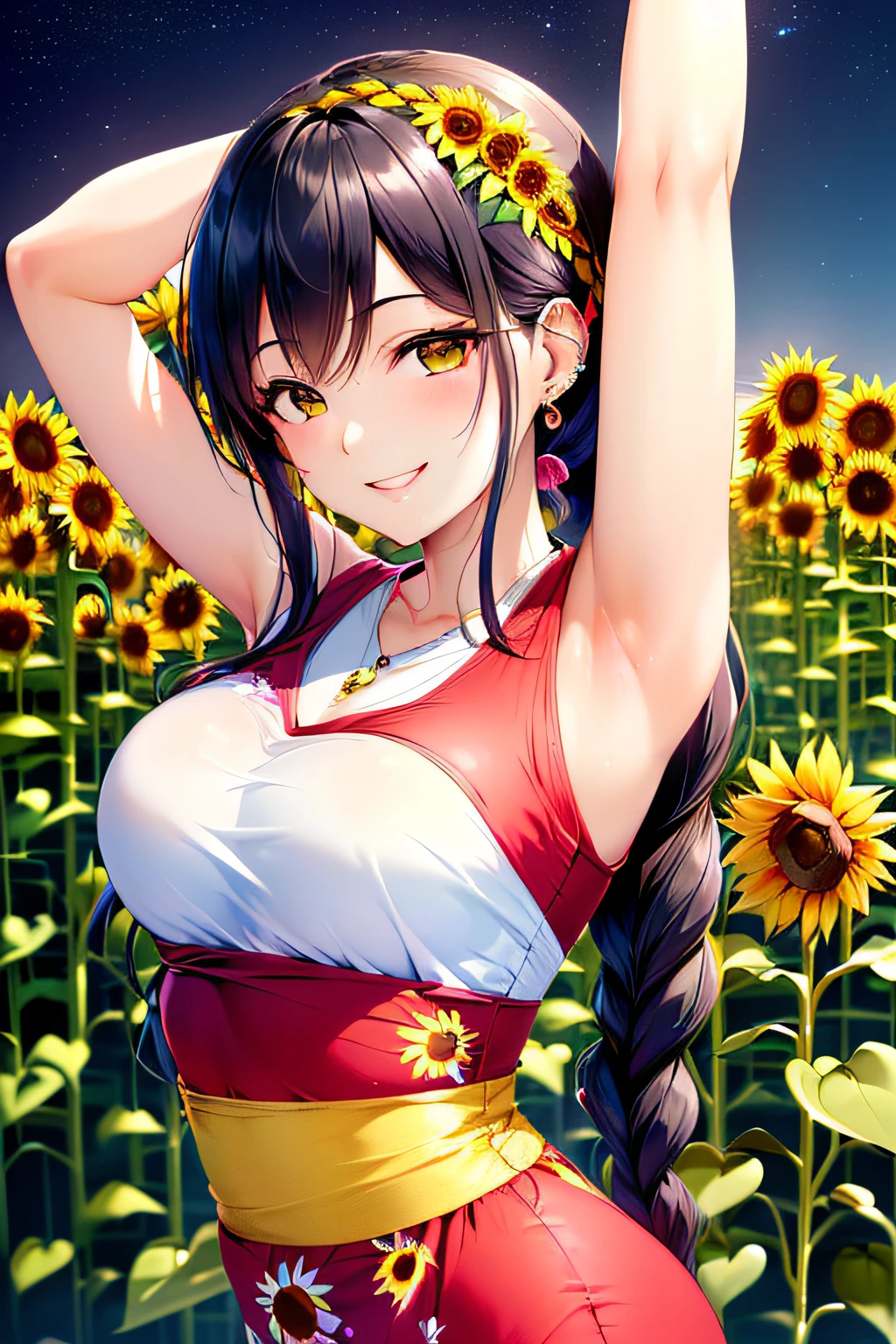 (8k、RAW Photos、top-quality、masterpiece:1.2)、(realisitic、Photorealsitic:1.37)、女の子1人、japanes、20yr old、femele、during daytime、a park、natural soft light、photon maping、Radio City、Dark brown hair、poneyTail、((Angle from below))、(full bodyesbian)、详细的脸、Detailed lips、detailedeyes、More skin、二重まぶた、(huge-breasted:1.5)、(Cheergirl Uniforms)、(a miniskirt)、Not wearing a bra、((Not wearing panties))、perfectbody、shinny skin、Lively poses like cheerleading、Jumping、cowboy shot、a smile、Make eye contact with the camera