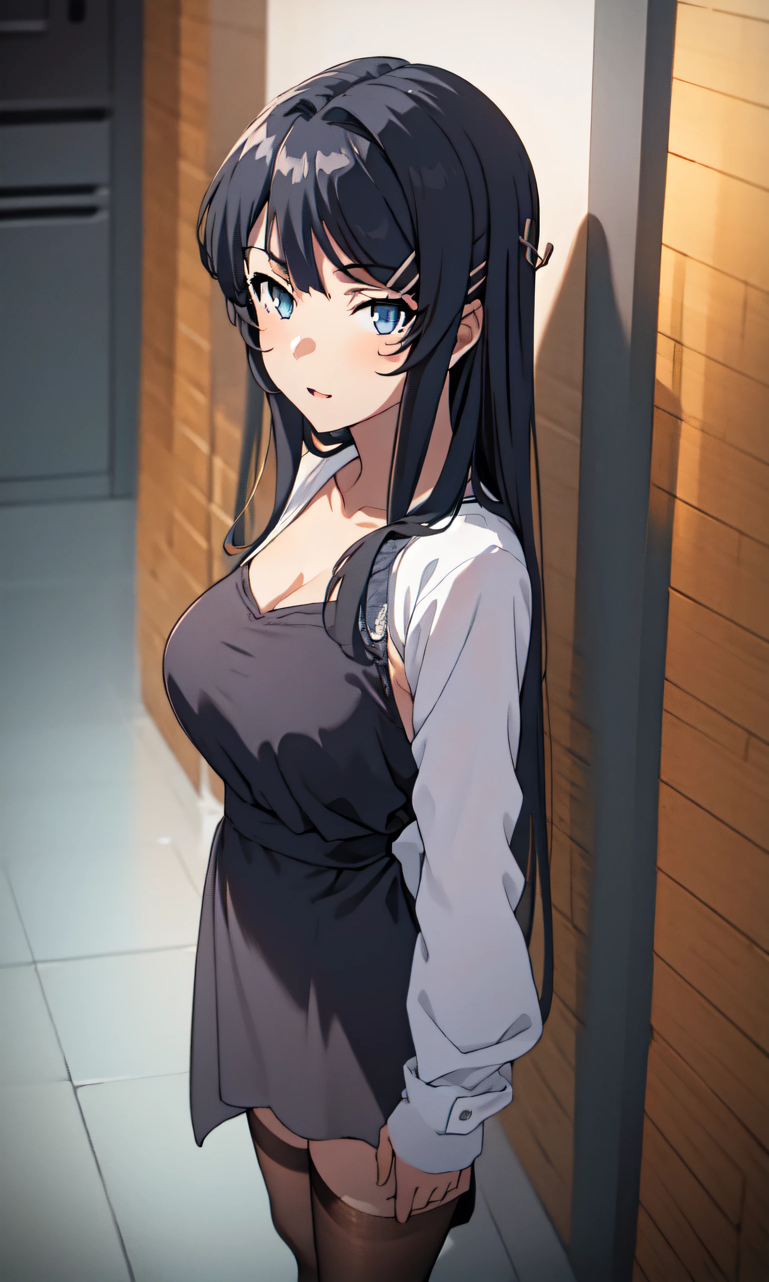 A woman leaning against the door posing for a photo, The head is not exposed，Wearing half-sleeved upper body，[ 4K realism ]!!, [ 4K realism ]!!!, [ 4K digital art ]!!, Realistic shadow perfect body, realisticlying!!!!!!! art-style, photorealistic anime, by Shitao, Popular topics on cgstation, Casual pose, realistic anime 3D style