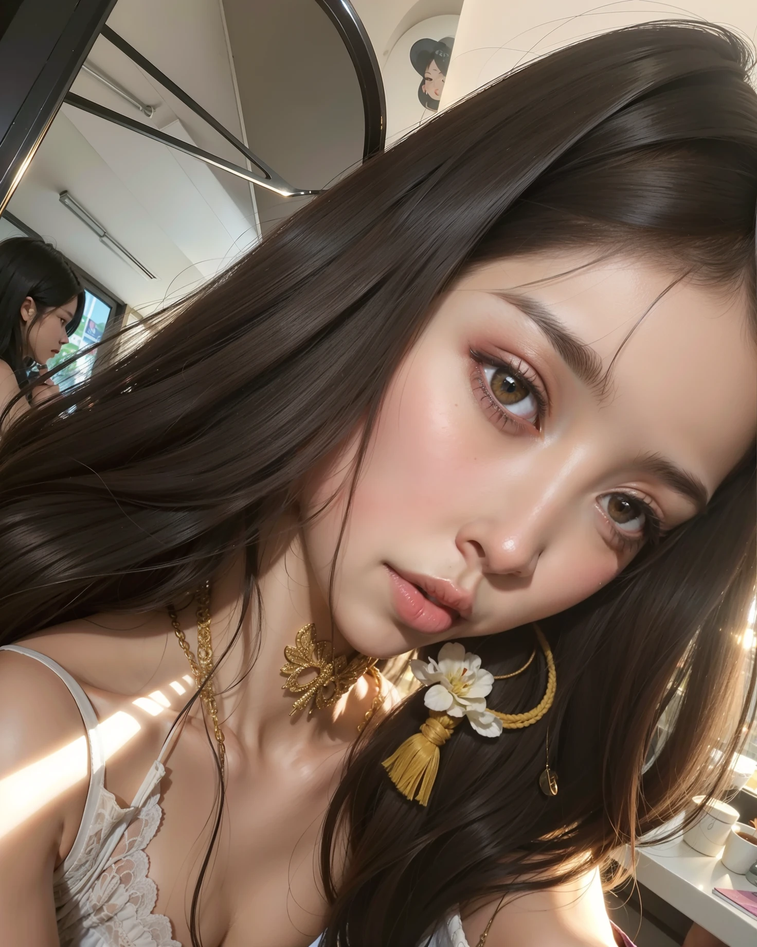 Hay una mujer con el pelo largo posando para una foto, Blackpink Jennie, Parque Roseanne de Blackpink, Jossi de Blackpink, ulzzang, Jinyoung Shin, Heonhwa Choe, Jisoo de Blackpink, Jaeyeon Nam, Jisoo de Blackpink, 8k selfie photograph, Lalisa Manobal, Lalisa Manoban de Blackpink, Parque Ji-min