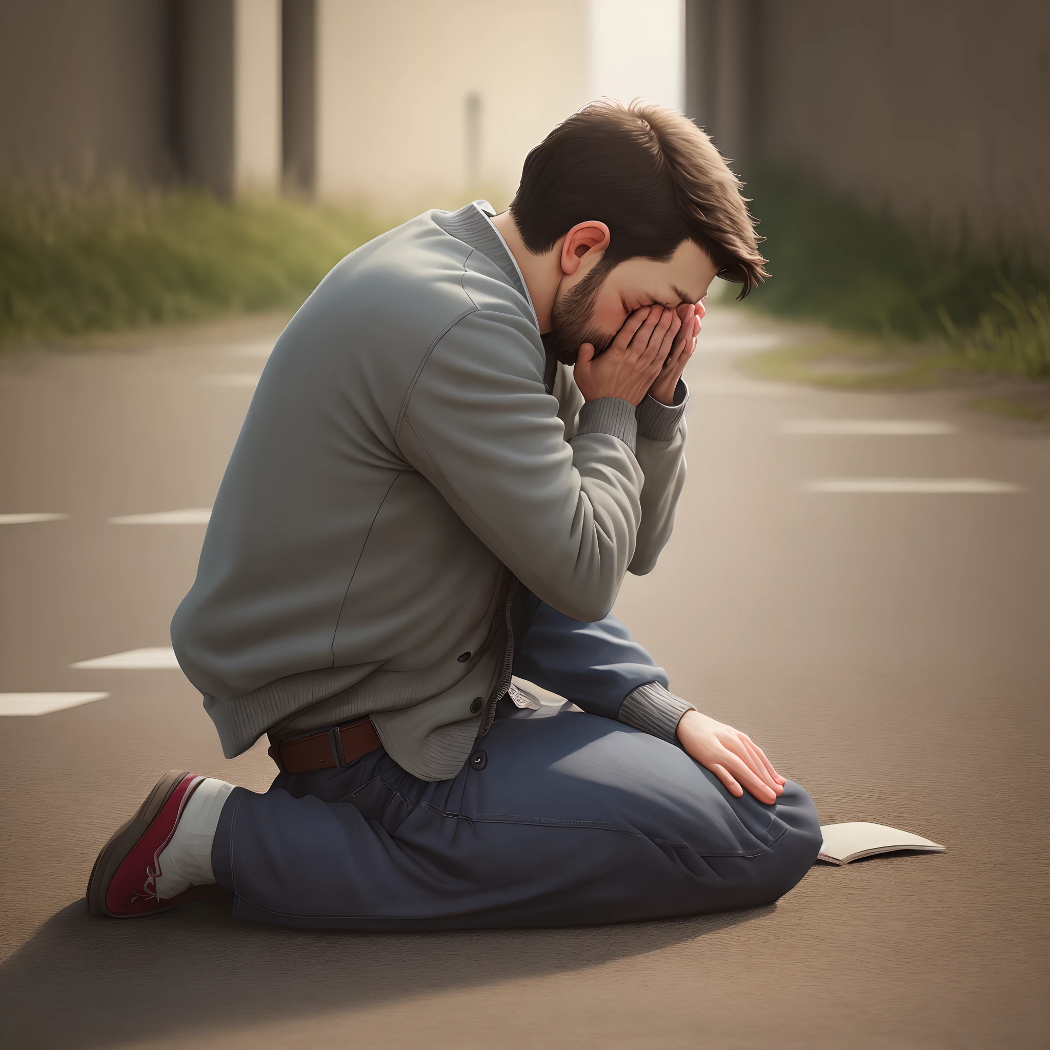 Man praying