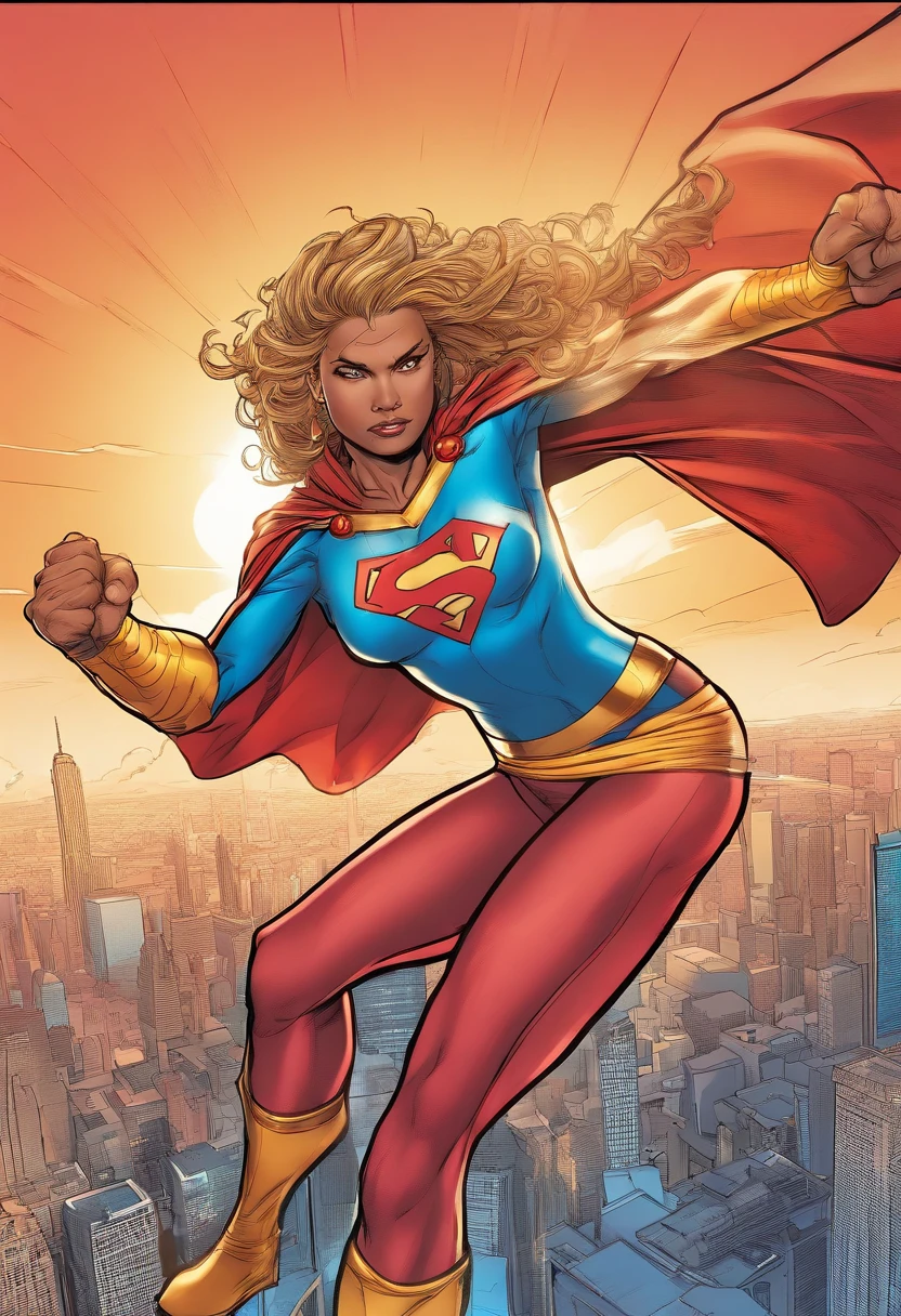 (),beautiful detailed eyes,beautiful detailed lips,longeyelashes,confident,strong,athletic,body, nude pose,in, huge titsdomitable,superstrength,flying,empowering,fierce,superhero,brave,golden tiara,strong pose,blue skirt,red and gold top,vibrant colors,comic book style,ink drawing,shadow and light,heroic,shield,super powers,strong stance,vigilante,cityscape background,action-packed,energy bolts,iconic,superhuman speed,inspiring,mighty,best quality,ultra-detailed,photorealistic,vivid colors
