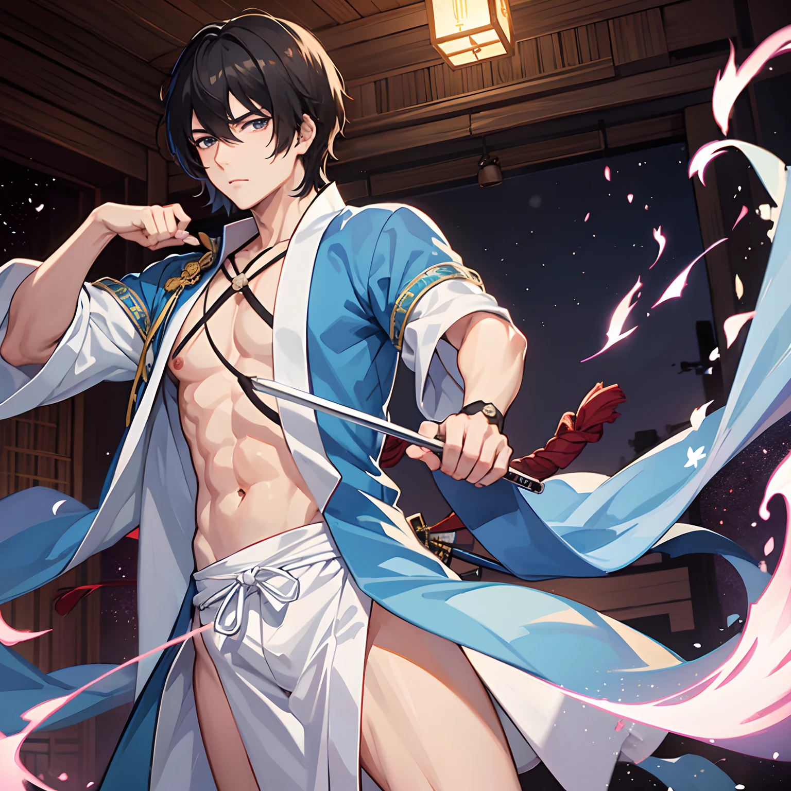 Jushiro Hijikata、The sword、VCharacter bangs、Shinsengumi、Enchanted feet、Fap Material、animesque、A dark-haired、male anime characters、A dark-haired、traditional Japanese room、short-haired、western clothes、twinks、Man's、Naked、Male