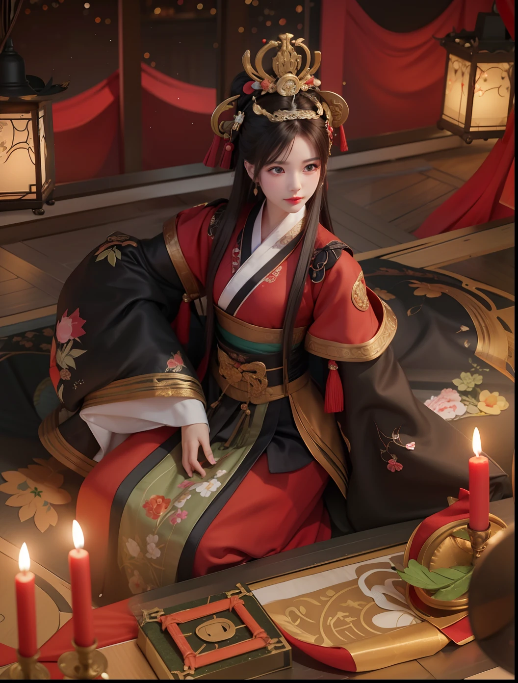 A woman in Hanfu,