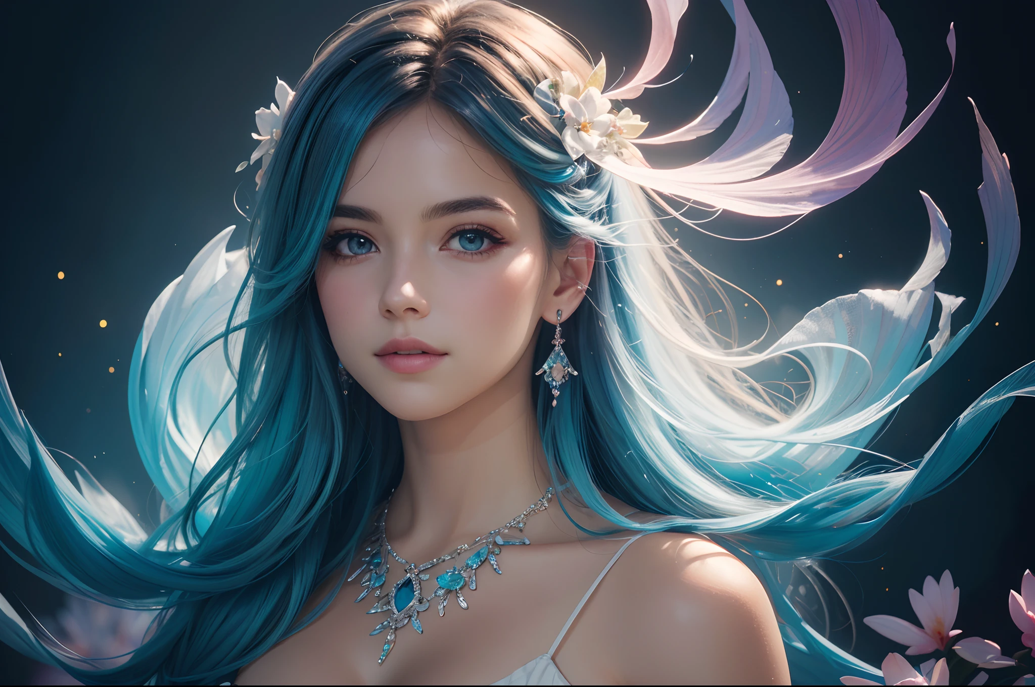 dreamy landscape, glowing flowers, magical creatures, ethereal atmosphere, mystical lighting, vibrant colors, surreal and abstract elements, (best quality,4k,8k,highres,masterpiece:1.2), ultra-detailed, (realistic,photorealistic,photo-realistic:1.37), HDR, UHD, studio lighting, ultra-fine painting, sharp focus, physically-based rendering, extreme detail description, professional, vivid colors, bokeh, portraits