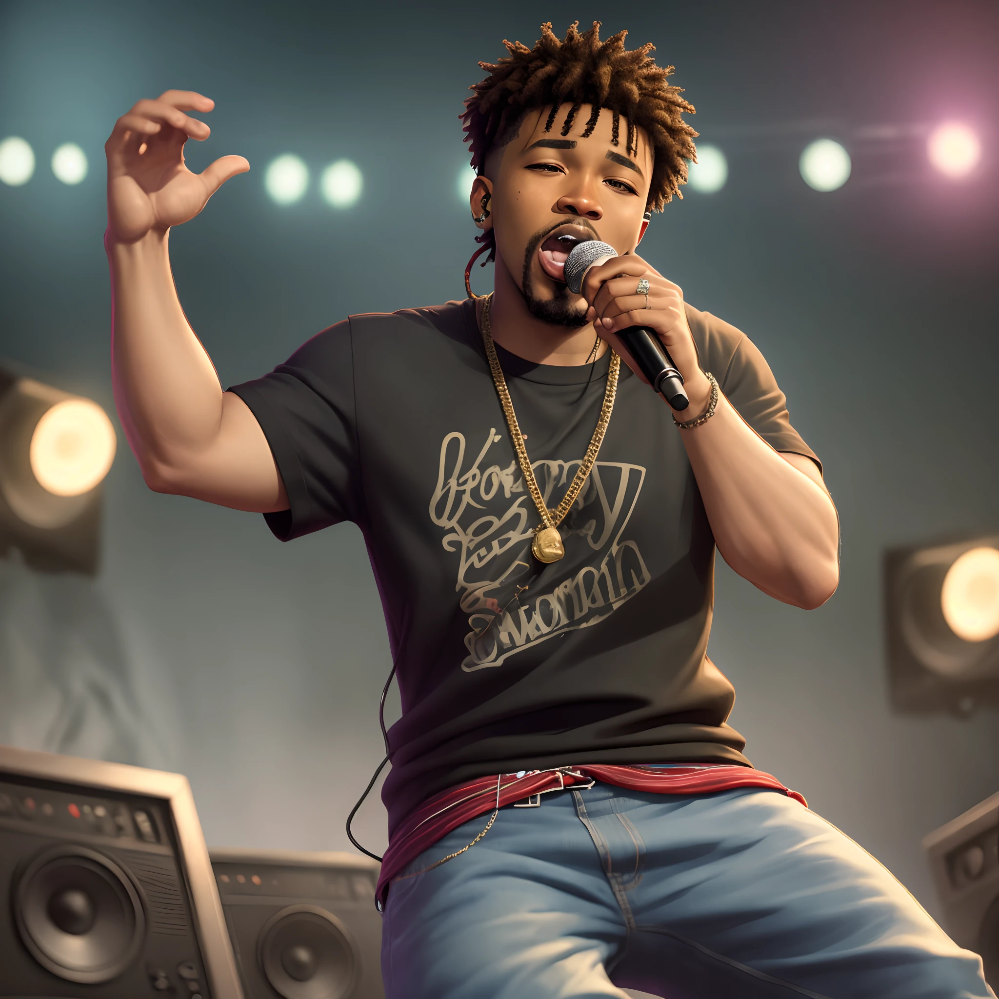 George Floyd rapping