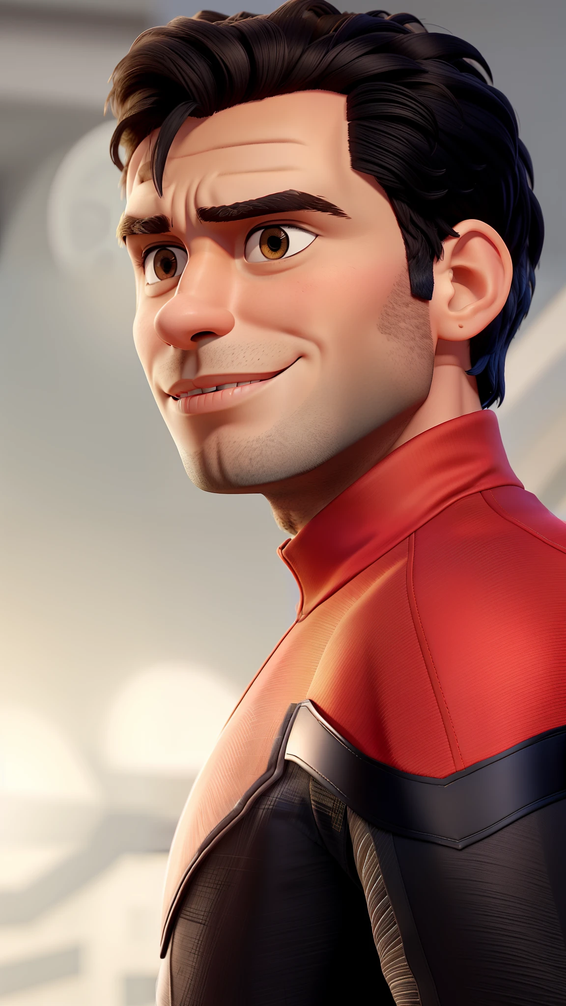 Homem vestido com uniforme do homem aranha