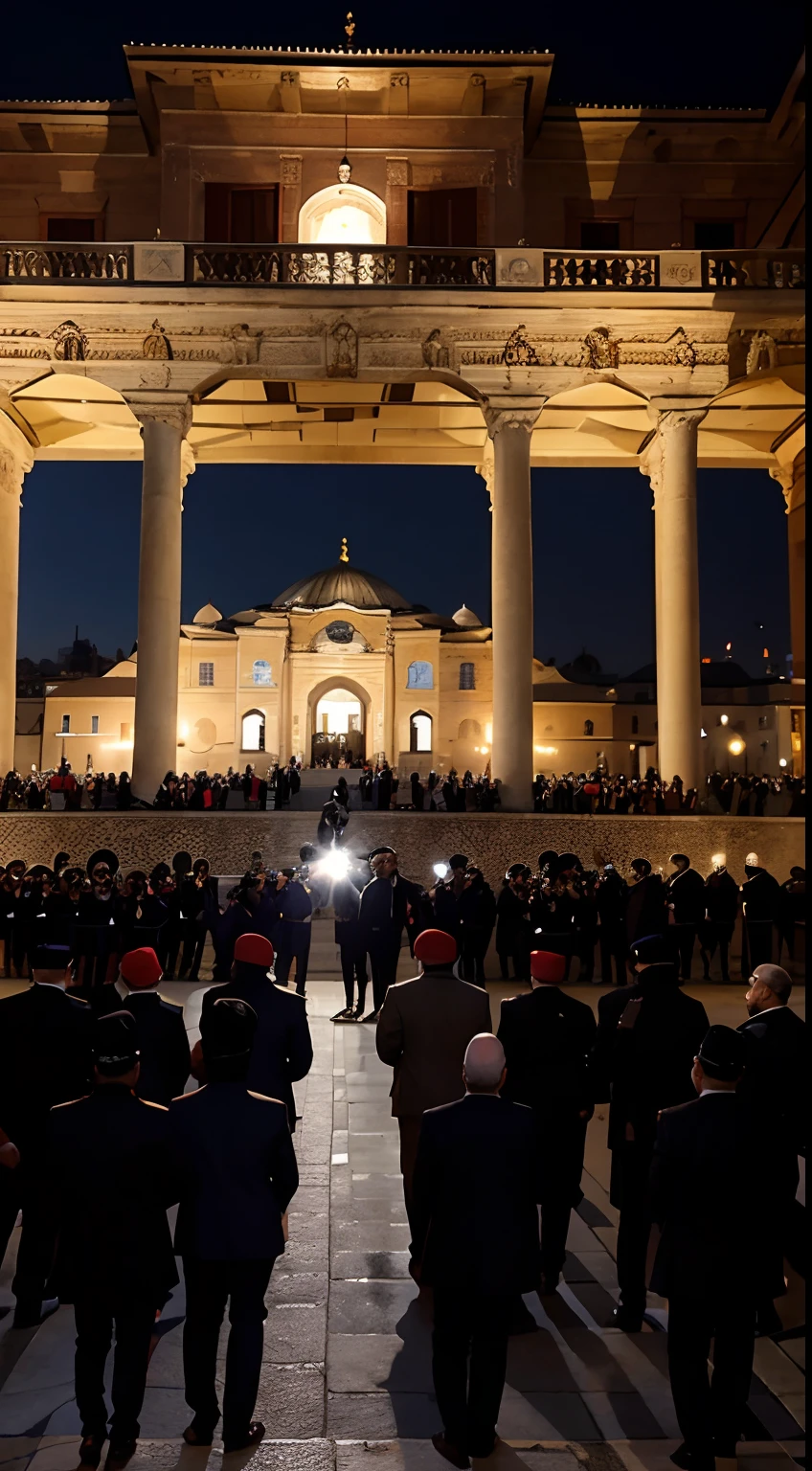 Society Turkey, celebrating the era of reform,In front of the Ottoman palace