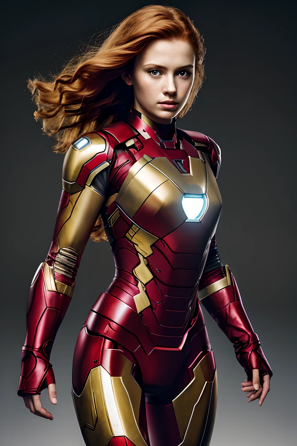 1girl in, age19, Solo, Aesthetic artwork, irish redhead, wavy ginger hair, shoulder length ginger hair, light grey eyes, some small freckles, pale skin, A-cup, small breasts, runners body, (textured skin, skin pores:1.1), (moles:0.8), imperfect skin, goosebumps, wearing Iron man costume, Avengers costume Iron man, Africa background, very background, (action shot, flying, 1.25), (extremely detailed 8k wallpaper), (hard lighting), high quality, film grain, Fujifilm XT3 sharp focus, f 5.6, 50mm, High Detail, Sharp focus, (natural light), crazy details, complex details, hyperdetailed