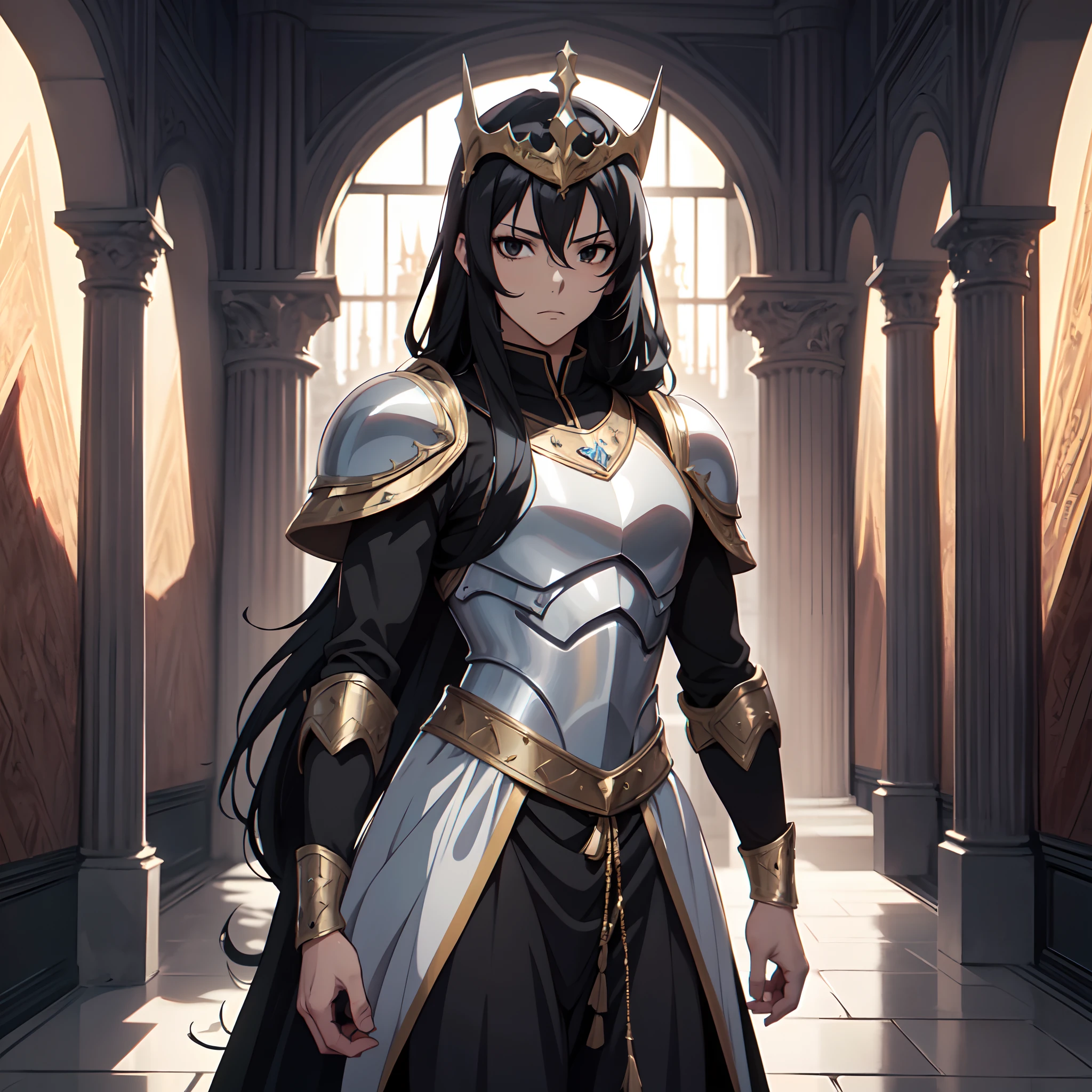 128K Ultra High Definition,
128K Ultra High Quality,
128K Ultra High Resolution,
Best Definition,
Best Quality,
Best Resolution,
Perfectly Detailed,
Perfectly Designed,
Extremely Detailed,
Extremely Designed,
Hyper Detailed,
Hyper Definition,
Hyper Quality,
Hyper Resolution,
Masterpiece,
(((Anime))),
Body Shot,
(((Boy))),
Handsome,
Muscular Body,
(((Black Long Hair))),
(((Black Eyes))),
(((Hyper Detailed & Perfectly Designed With Ultra High Quality Topaz Warlord Armor))),
(((Inside Of Medieval Royal Palace Background Scenery))),