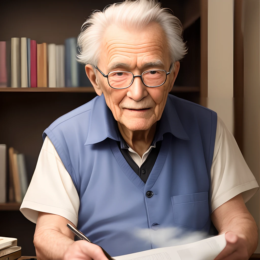 An old man who works fast