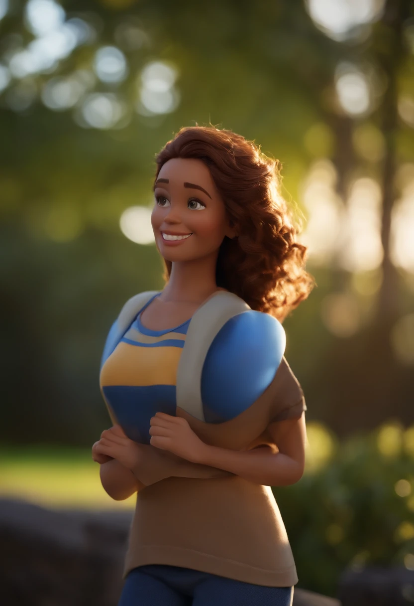 Garoto, estilo disney, tom de pele: claro: Cabelo: marrom escuro, liso, curto, penteado para o lado direito. camisa: social, Cor azul. Fundo: Gray and white gradient,Comemorando, Hands raised, sorrindo, feliz, (estilo pixar) (obra-prima:1.2) (bokeh) (melhor qualidade) (pele detalhada) (textura detalhada) (8k) (claymation) (cinematic lighthing) (foco nítido