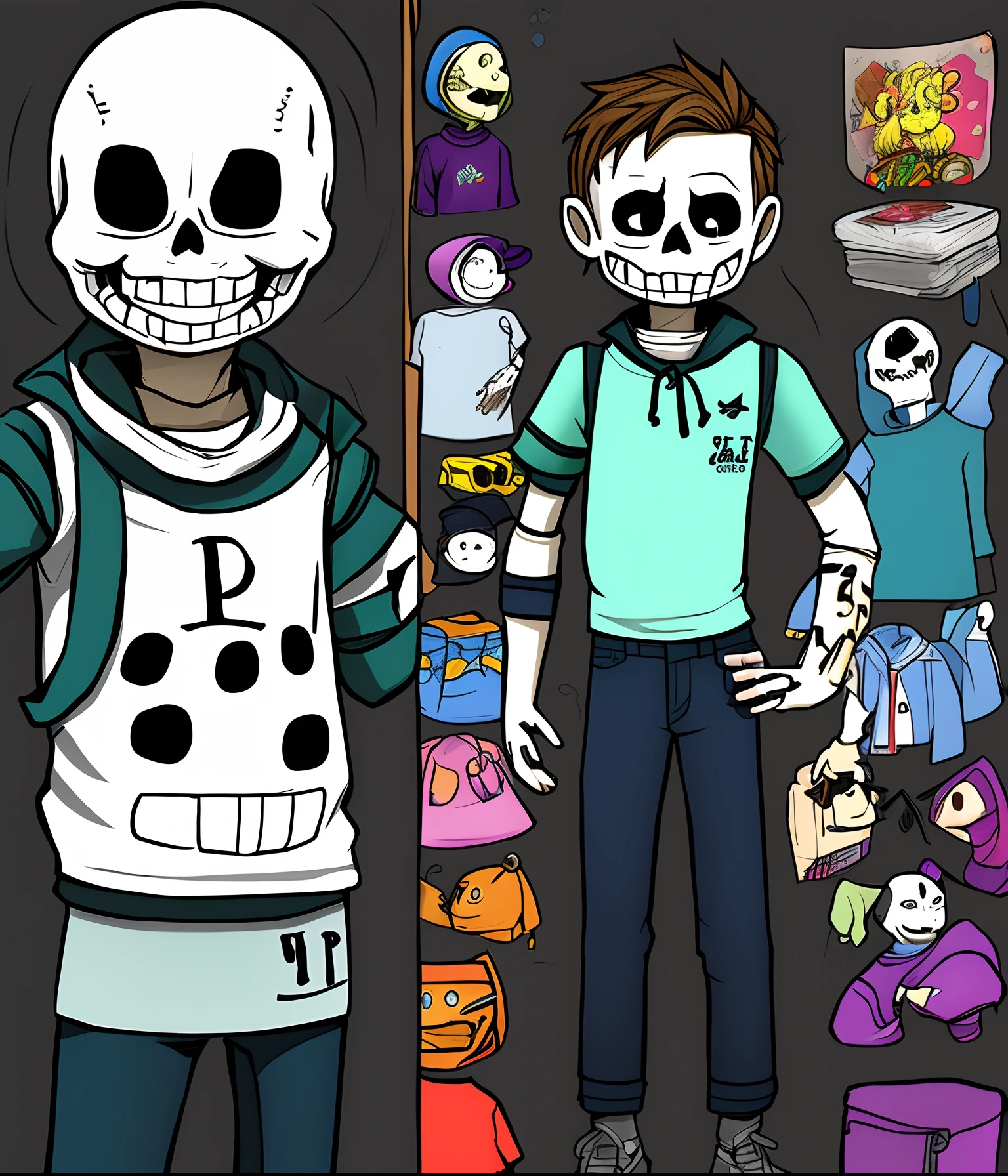 Fancy sans in a kids closet