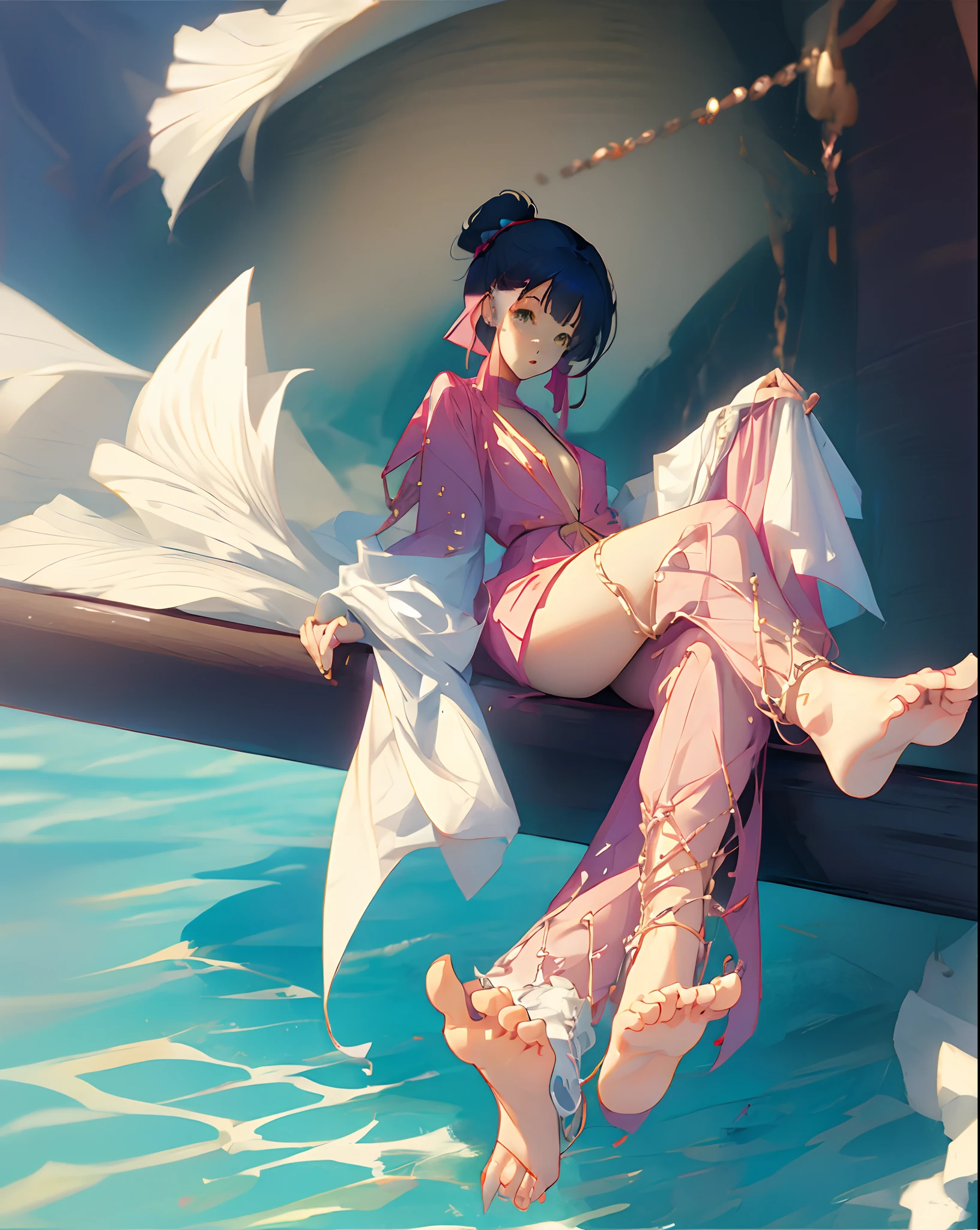 Anime girl sexy feet
