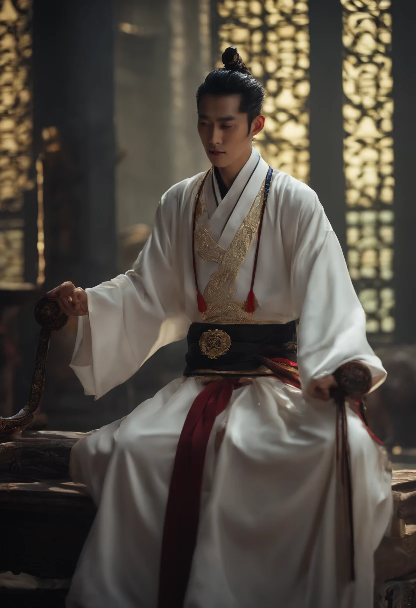 I hope so, we have to restrain your wrists and legs.
- No, I don't want you to arrest him, that's too torturous. - Begged Xiao Zhan the Priest.