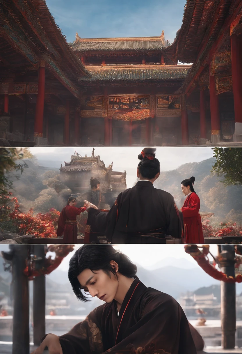 I hope so, we have to restrain your wrists and legs.
- No, I don't want you to arrest him, that's too torturous. - Begged Xiao Zhan the Priest.
