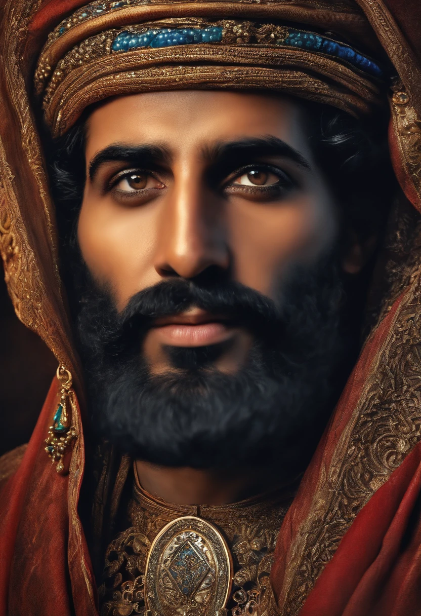 Oussama Ben Laden, Realstic, regarde dans les yeux, buste