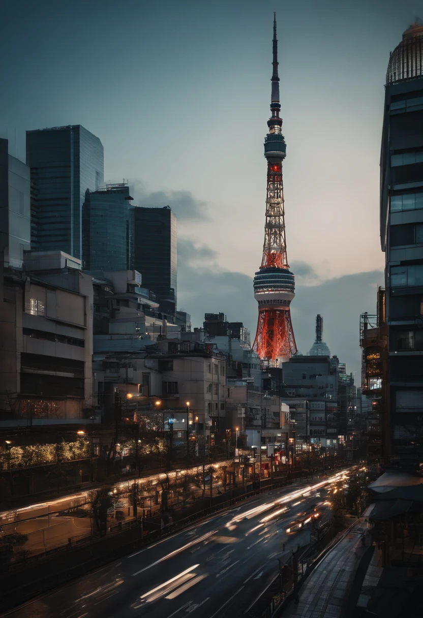Futuristic cities、kosmos、spaceships、Huge city、Futuristic City Tokyo、Tokyo Tower、Tokyo Skytree、Tokyo 100 Years Later、Megalopolis Tokyo