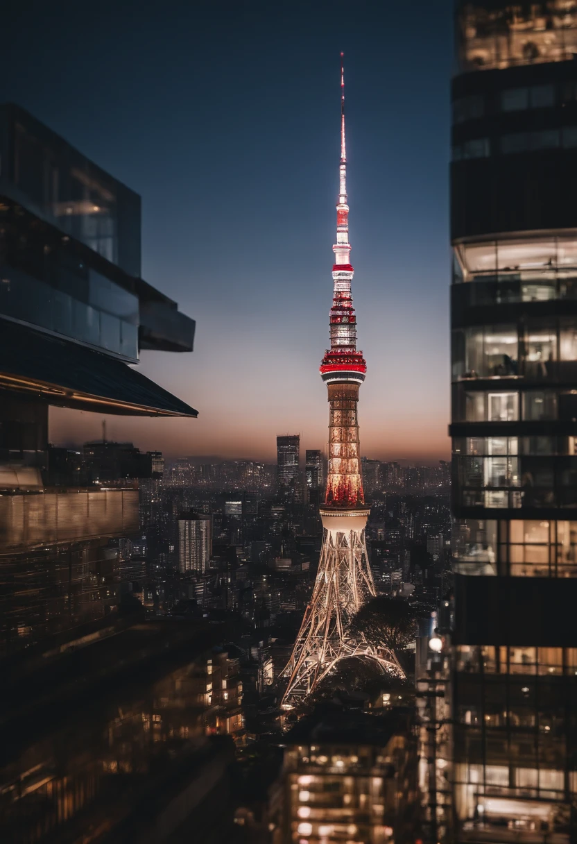Futuristic cities、kosmos、spaceships、Huge city、Futuristic City Tokyo、Tokyo Tower、Tokyo Skytree、Tokyo 100 Years Later、Megalopolis Tokyo