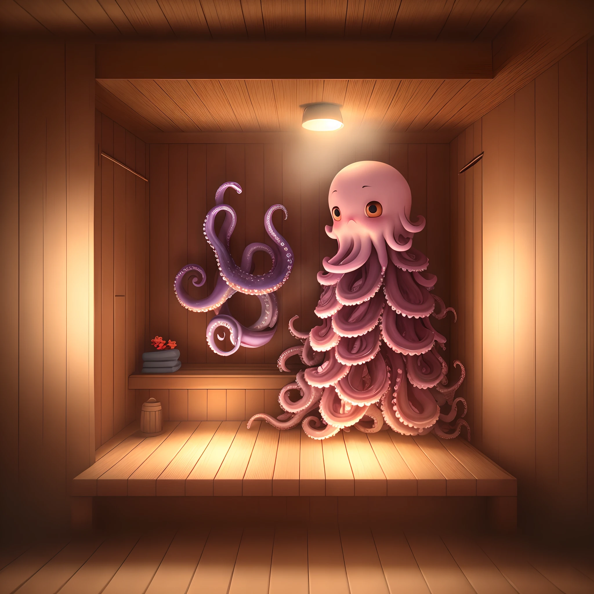 Octopus in the sauna