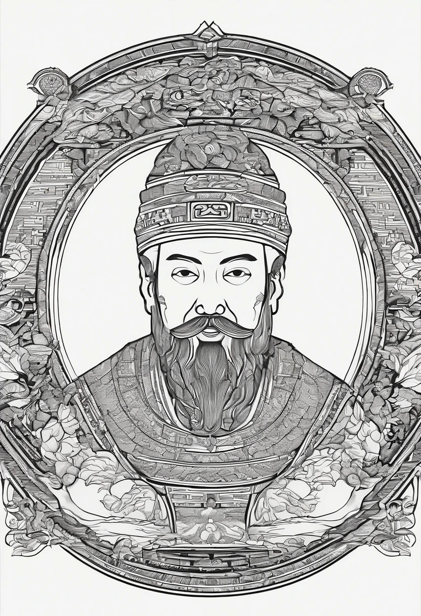 Ancient Chinese Ming Dynasty minister Goatee