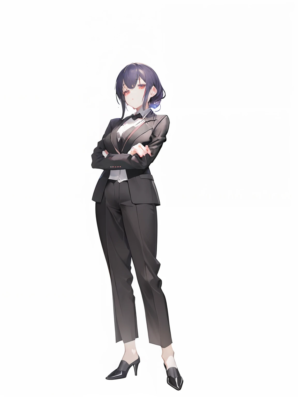 Female anime character in suit and shoes, single character full body, Girl in suit, full body single character, Girl in a suit, full-body character portrait, Full body!!, character full body portrait, standing elegant pose, full body character, Full body illustration, full-body character portrait, anime full body illustration, full_Body!!,