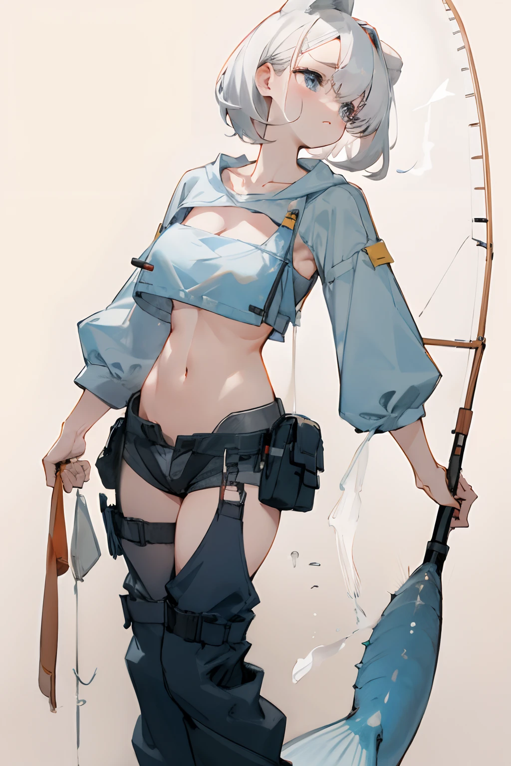 Leakage out of the collarbone,Neck leakage,boobgasm,Stand up,standing straight,Blank background,fishing